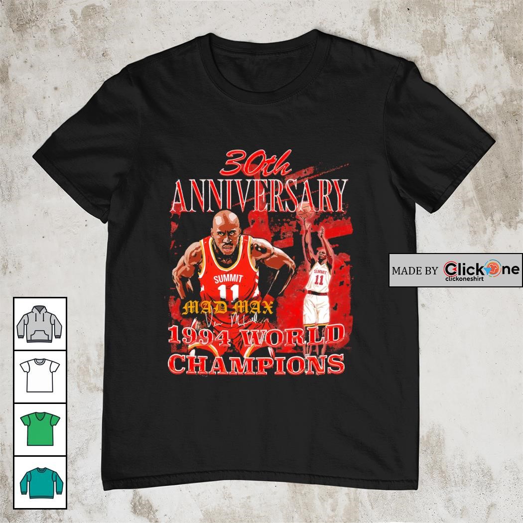 Vernon Maxwell Mad Max 30th anniversary 1994 world champions
