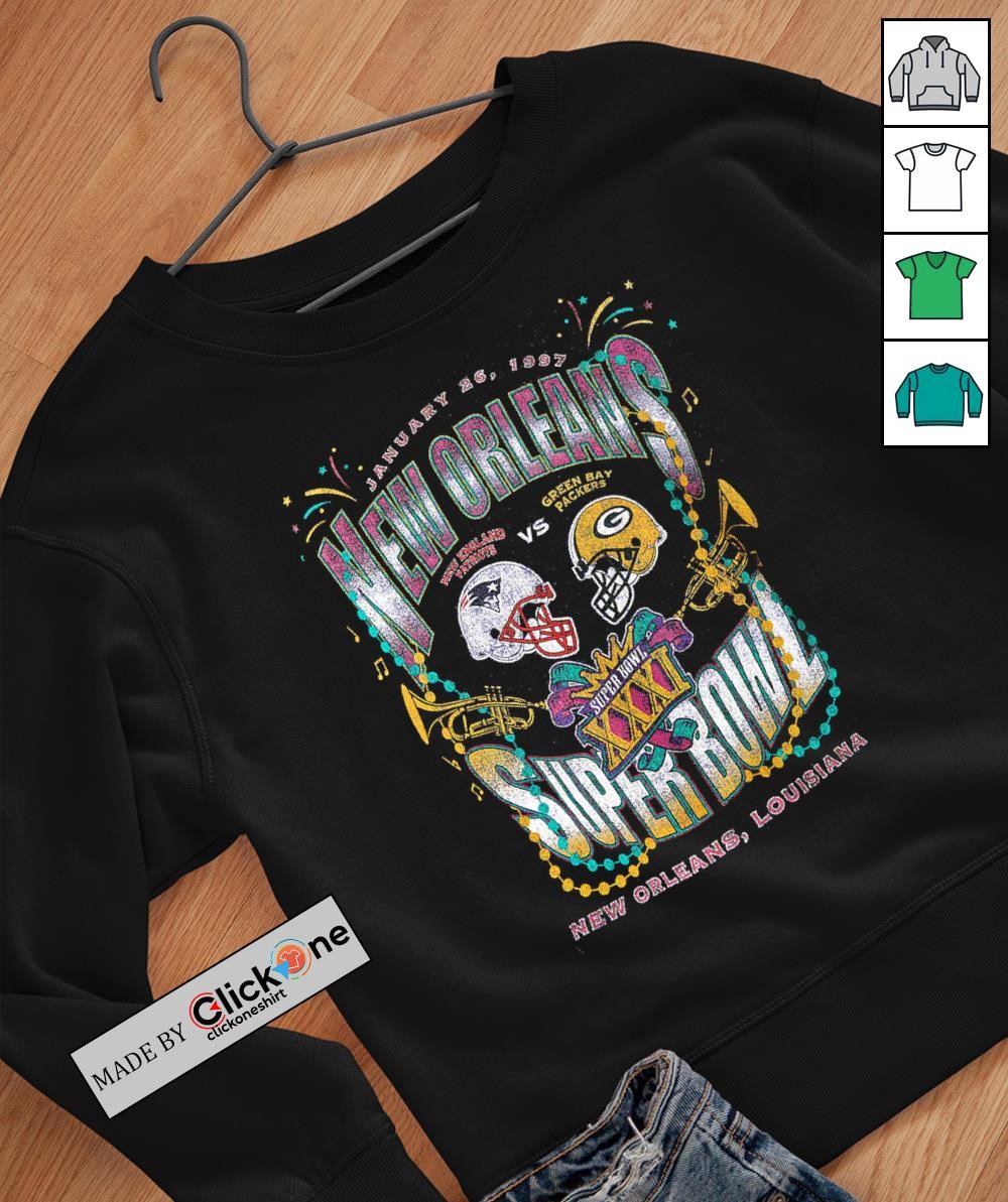 Vintage New Orleans New England Patriots vs Green Bay Packers