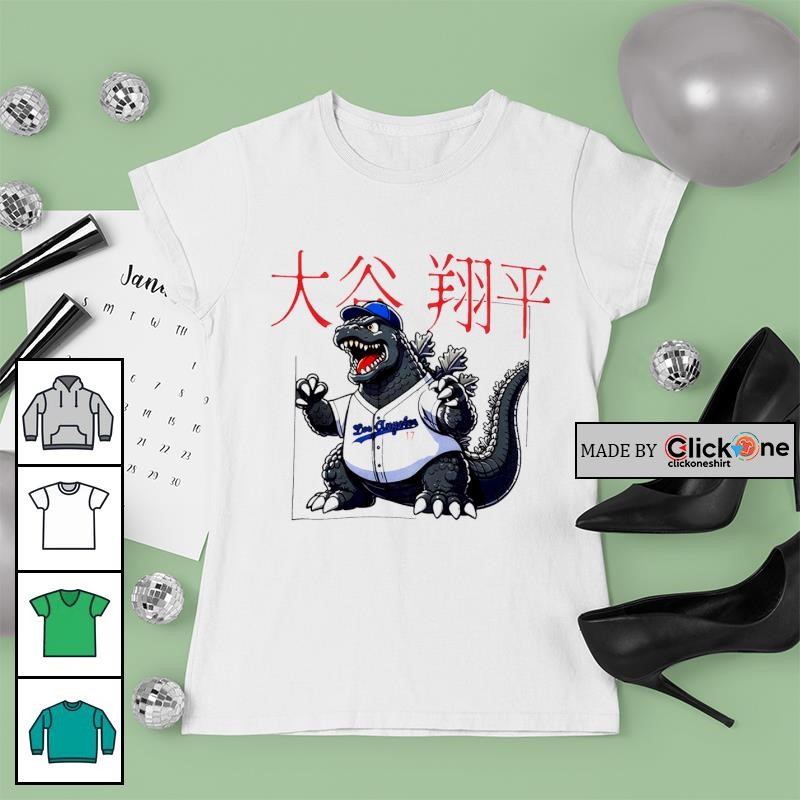 Los Angeles Dodgers Shohei Ohtani 17 Godzilla shirt, hoodie