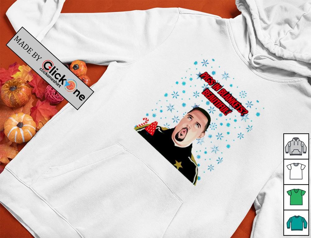 Max and Paddy pigs in blankets beautiful Patrick Christmas shirt