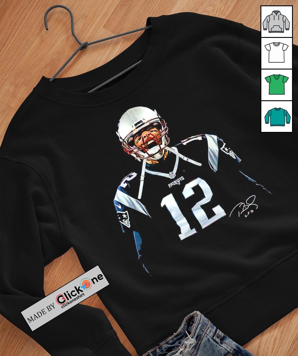 New England Patriots Tom Brady TB12 signature shirt, hoodie