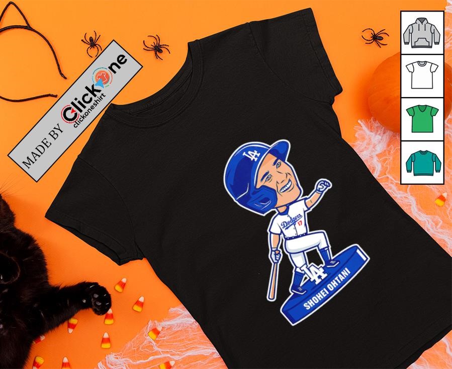 MR CARTOON DODGERS SHOHEI OHTANI TEE 青 Shohei Ohtani - LA Dodgers x MC Blue T-Shirt – Toons Mart