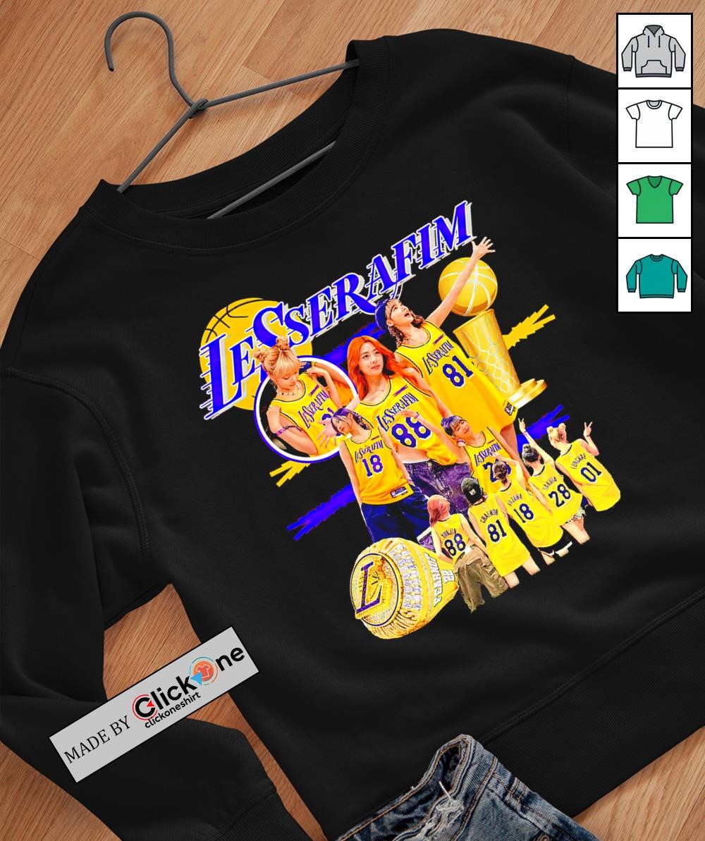 LE SSERAFIM and Los Angeles Lakers shirt, hoodie, sweater