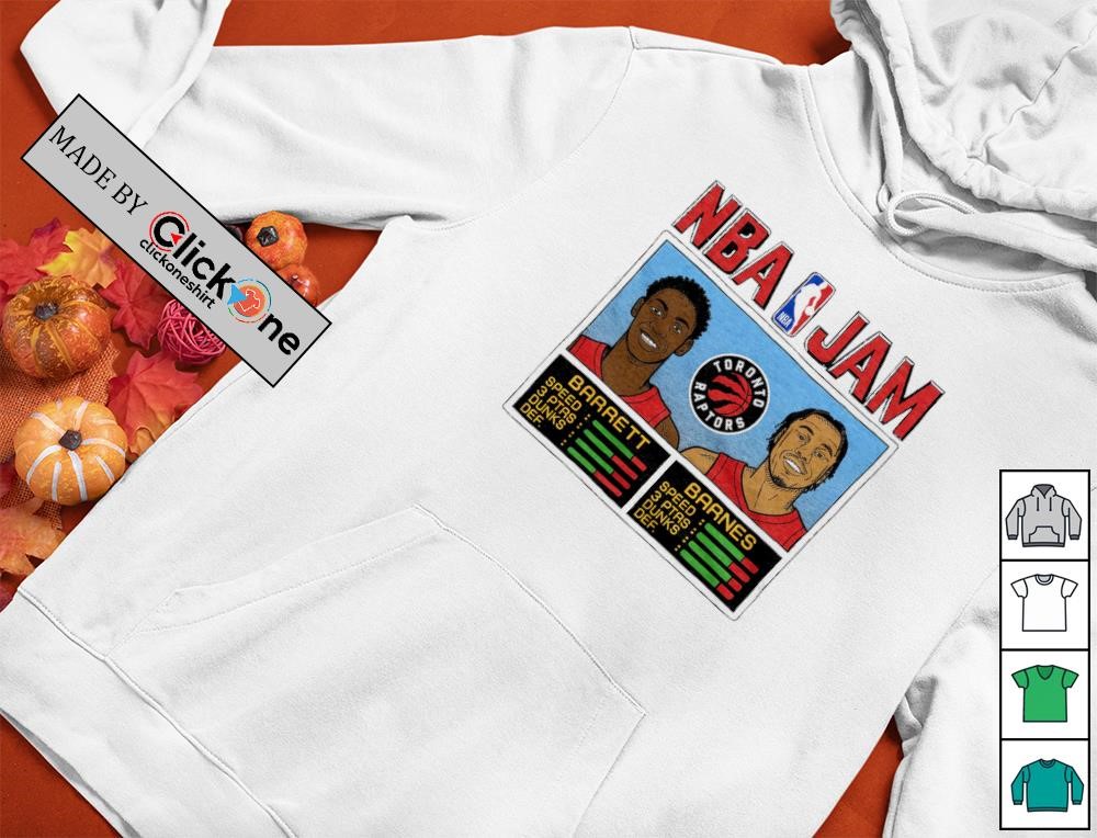 NBA Jam Toronto Raptors RJ Barrett and Scottie Barnes shirt