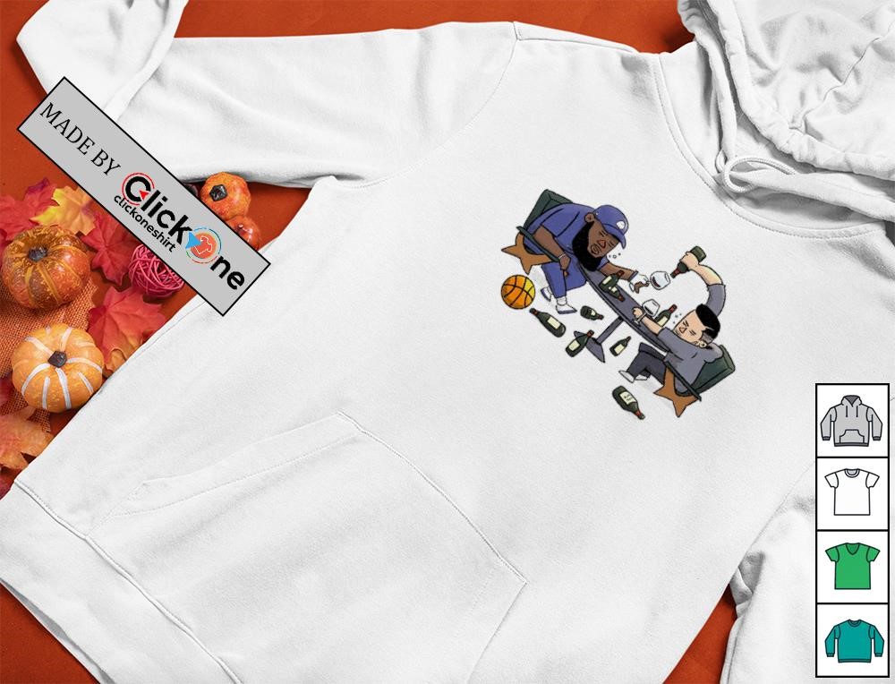 LeBron James and JJ Redick mind the game toasted on wine shirt