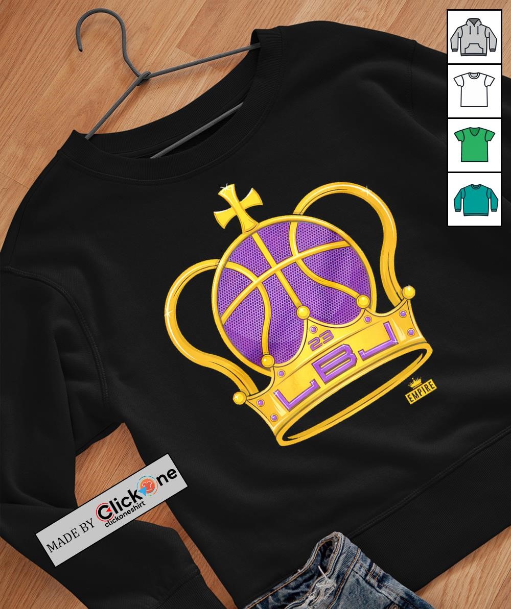Los Angeles Lakers LeBron James LBJ crown shirt