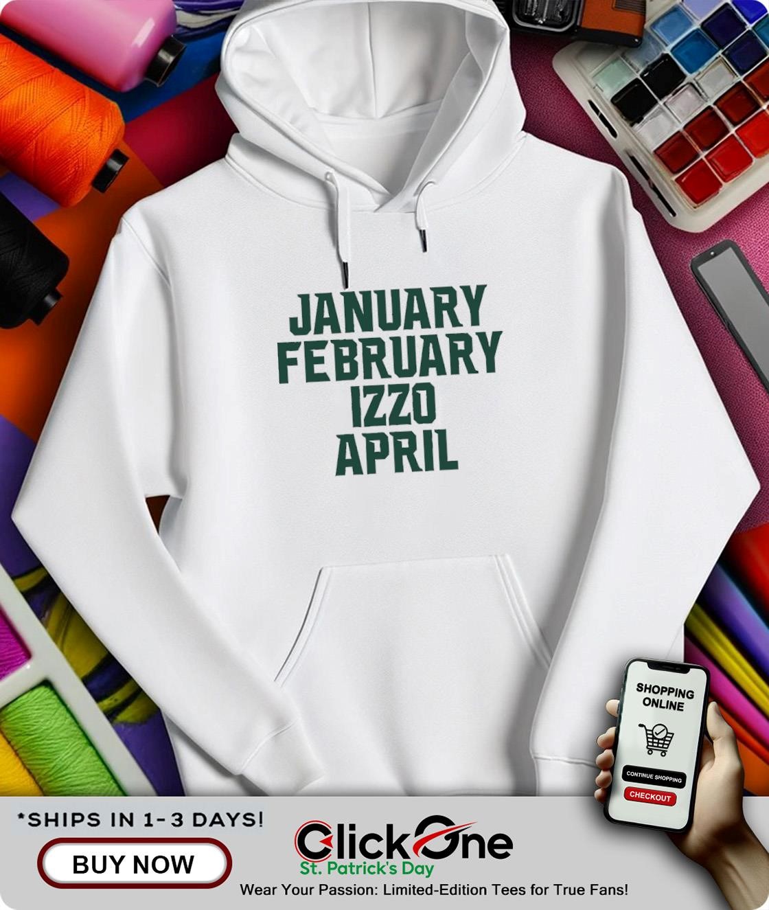Michigan State Spartans Tom Izzo January february Izzo april shirt