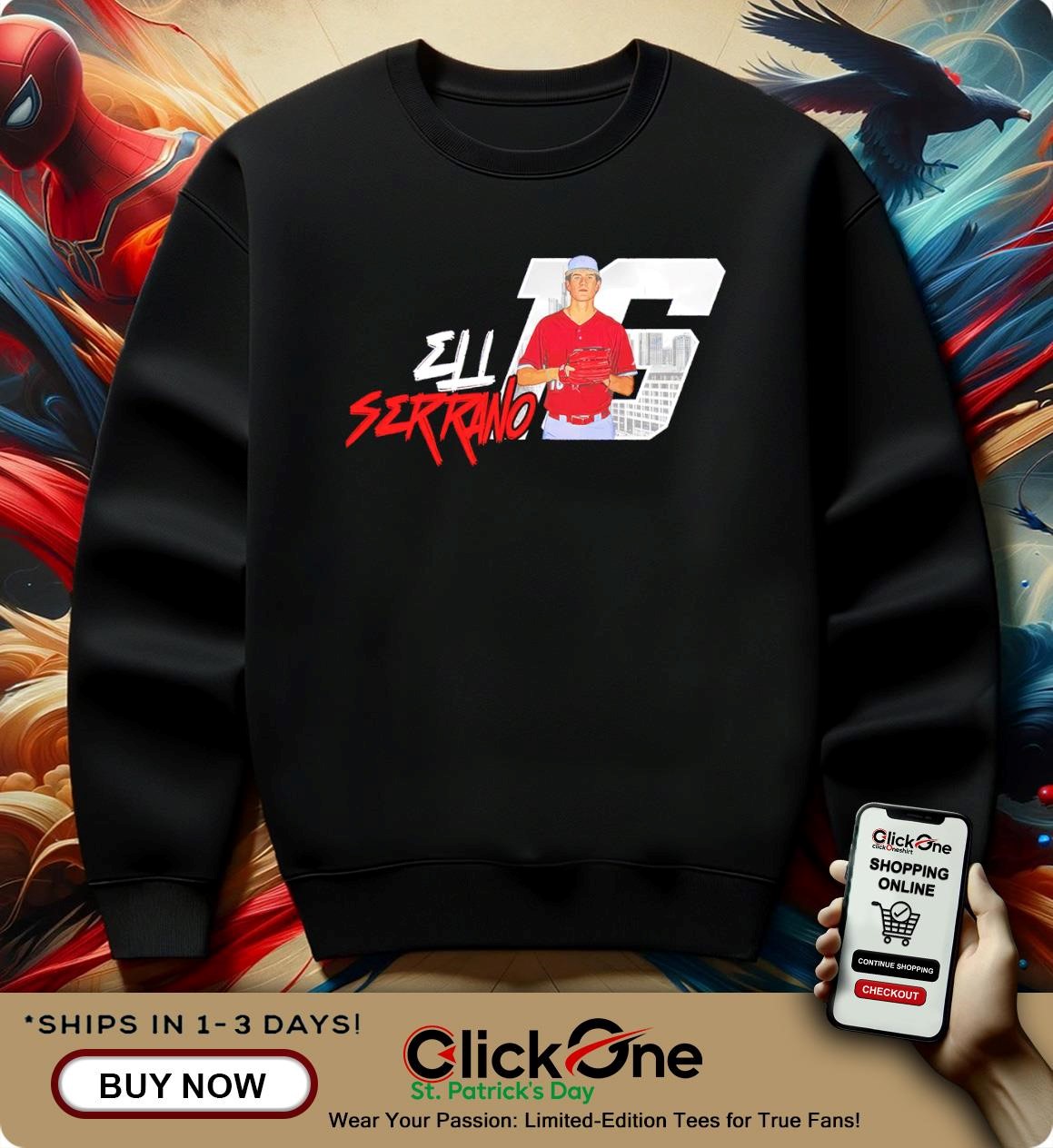 NC State Wolfpack Eli Serrano 16 shirt