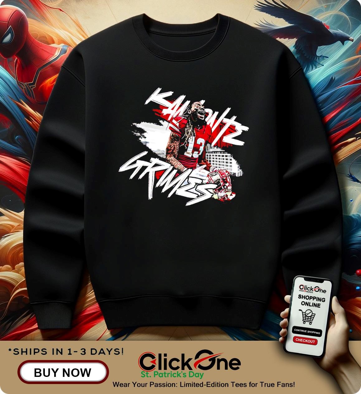Nebraska Cornhuskers Kamonte Grimes shirt