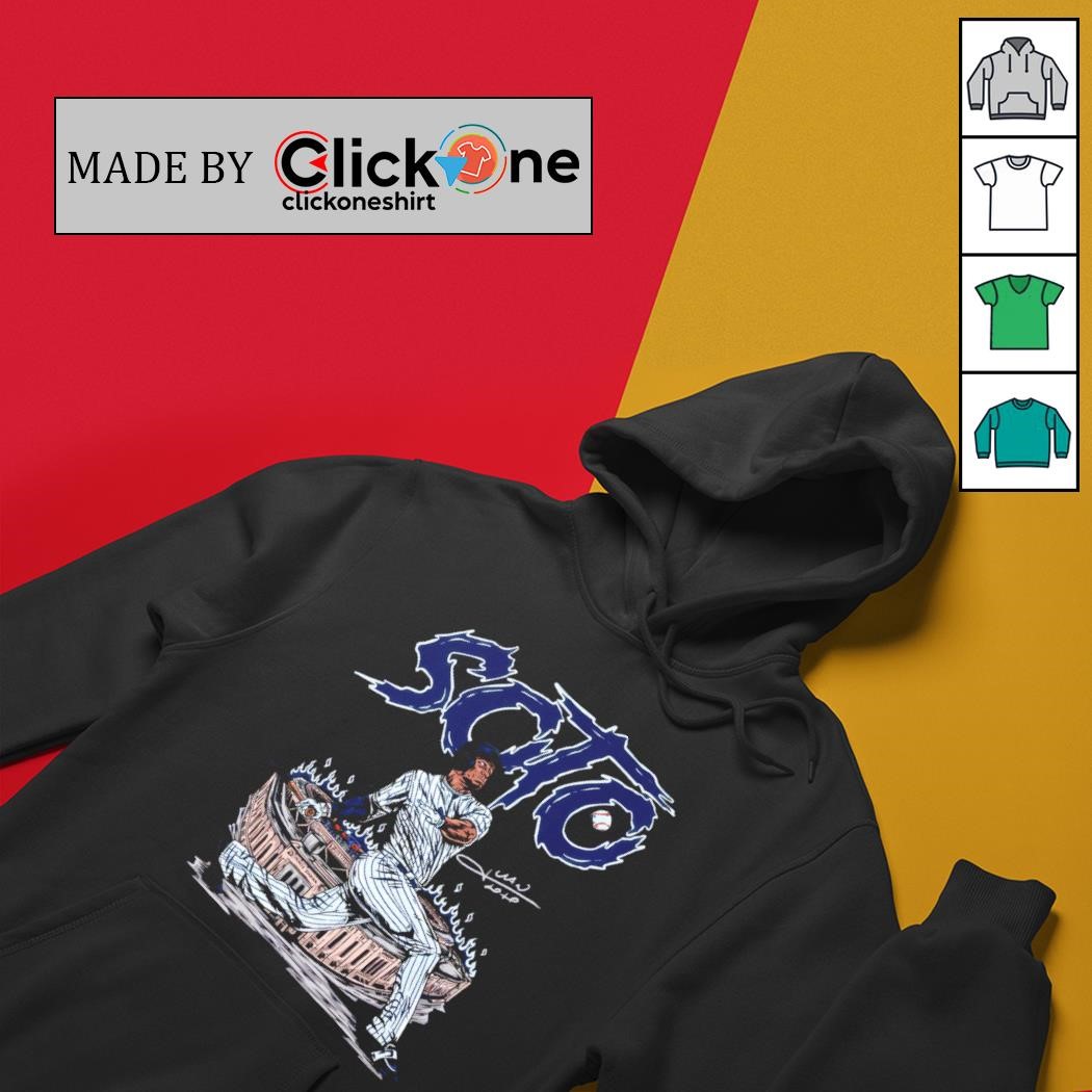 New York Yankees Juan Soto illustration graphic signature shirt