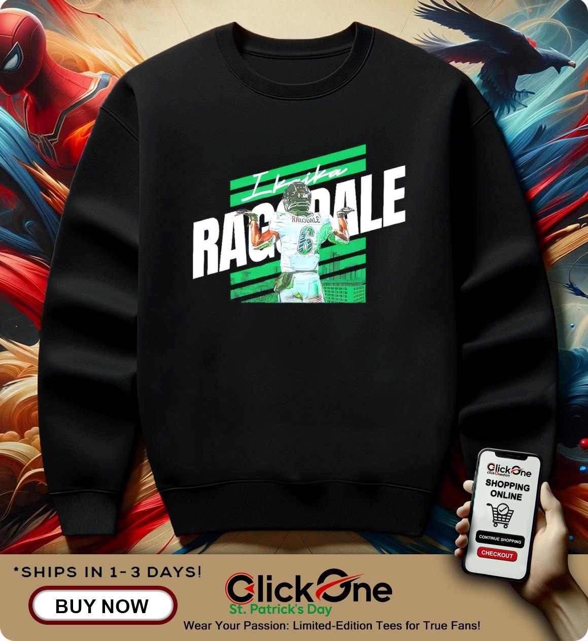 North Texas Mean Green Ikaika Ragsdale shirt