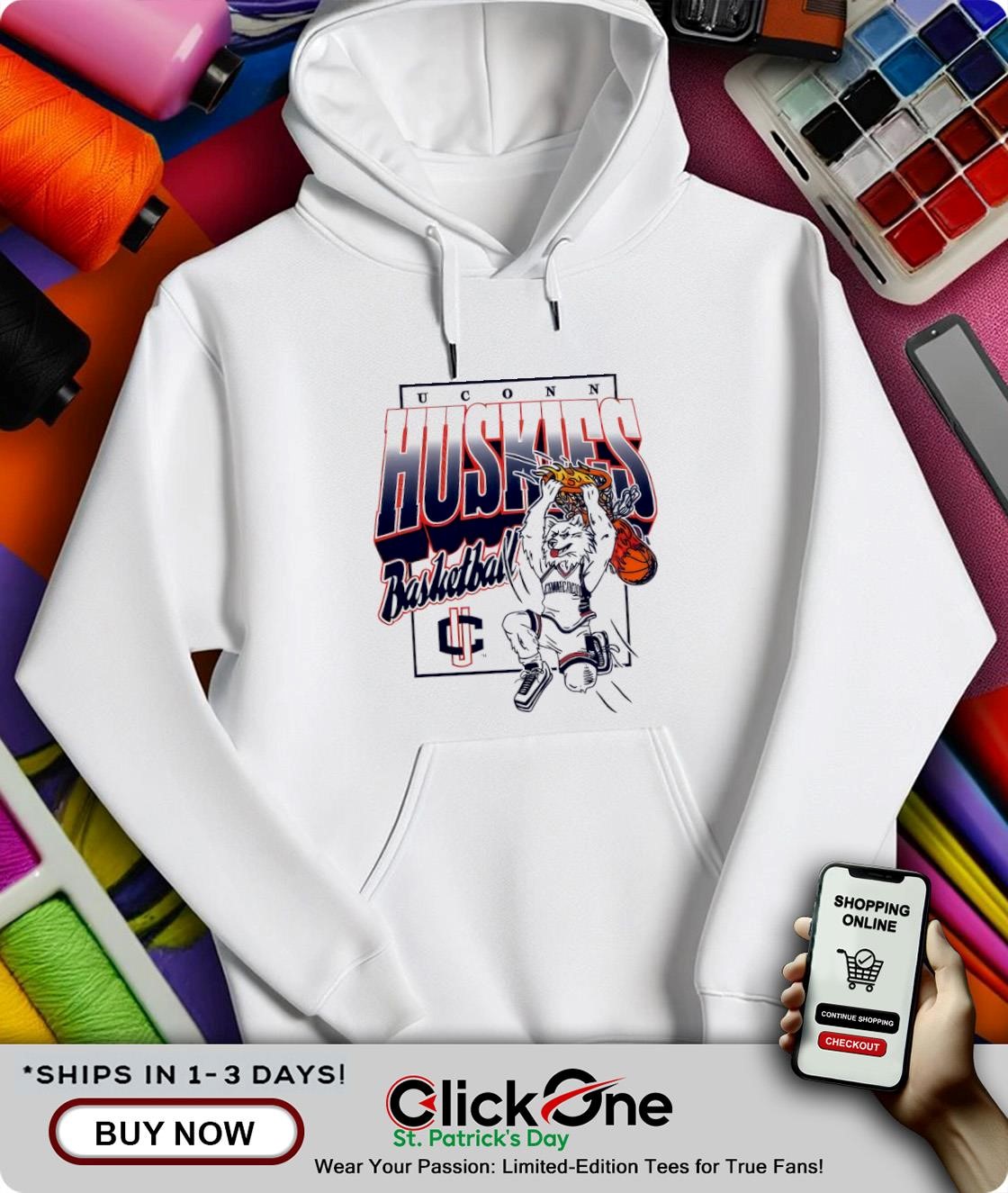 UConn Huskies basketball husky the mascot shirt