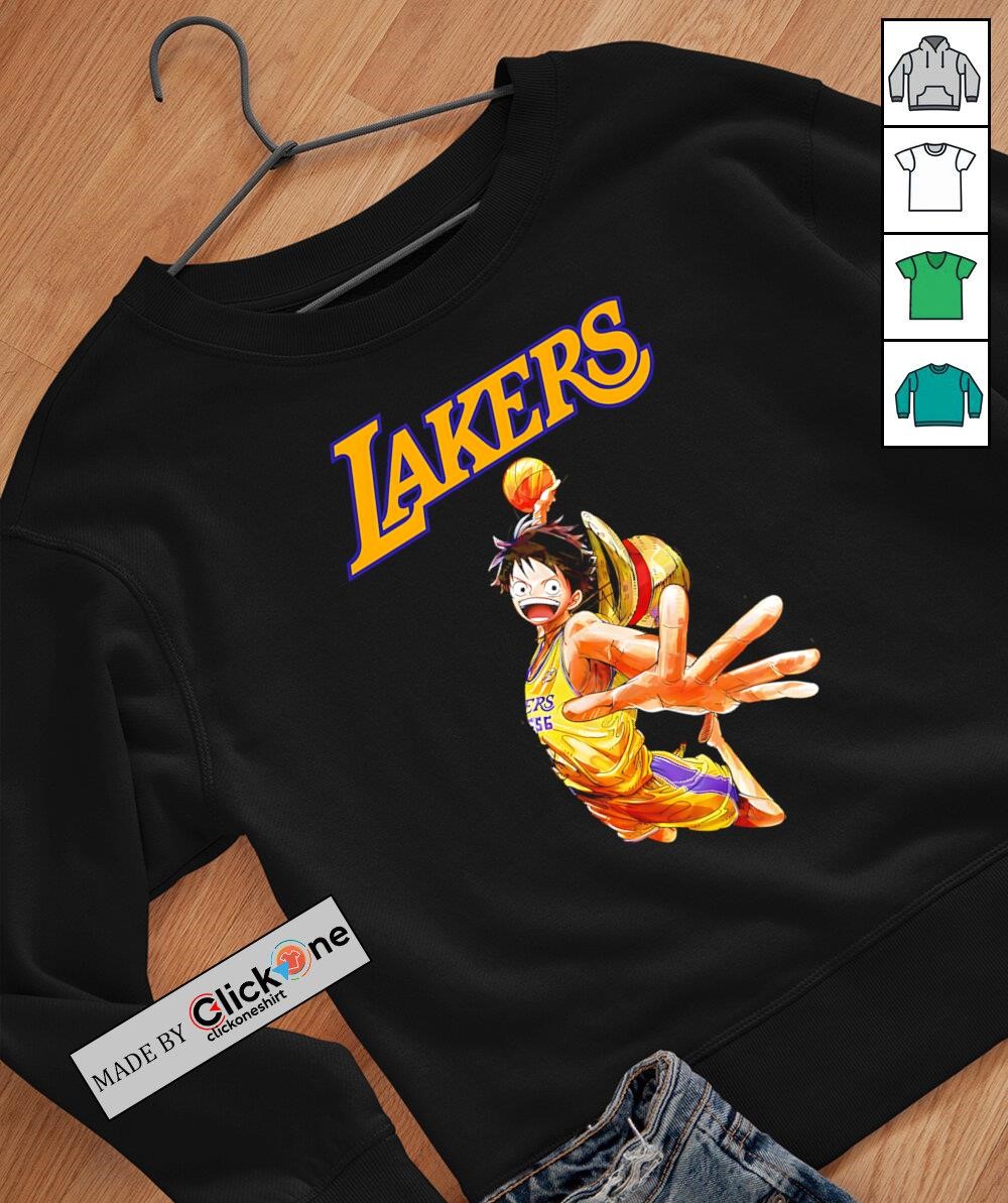 Luffy One Piece Los Angeles Lakers shirt, hoodie, sweater
