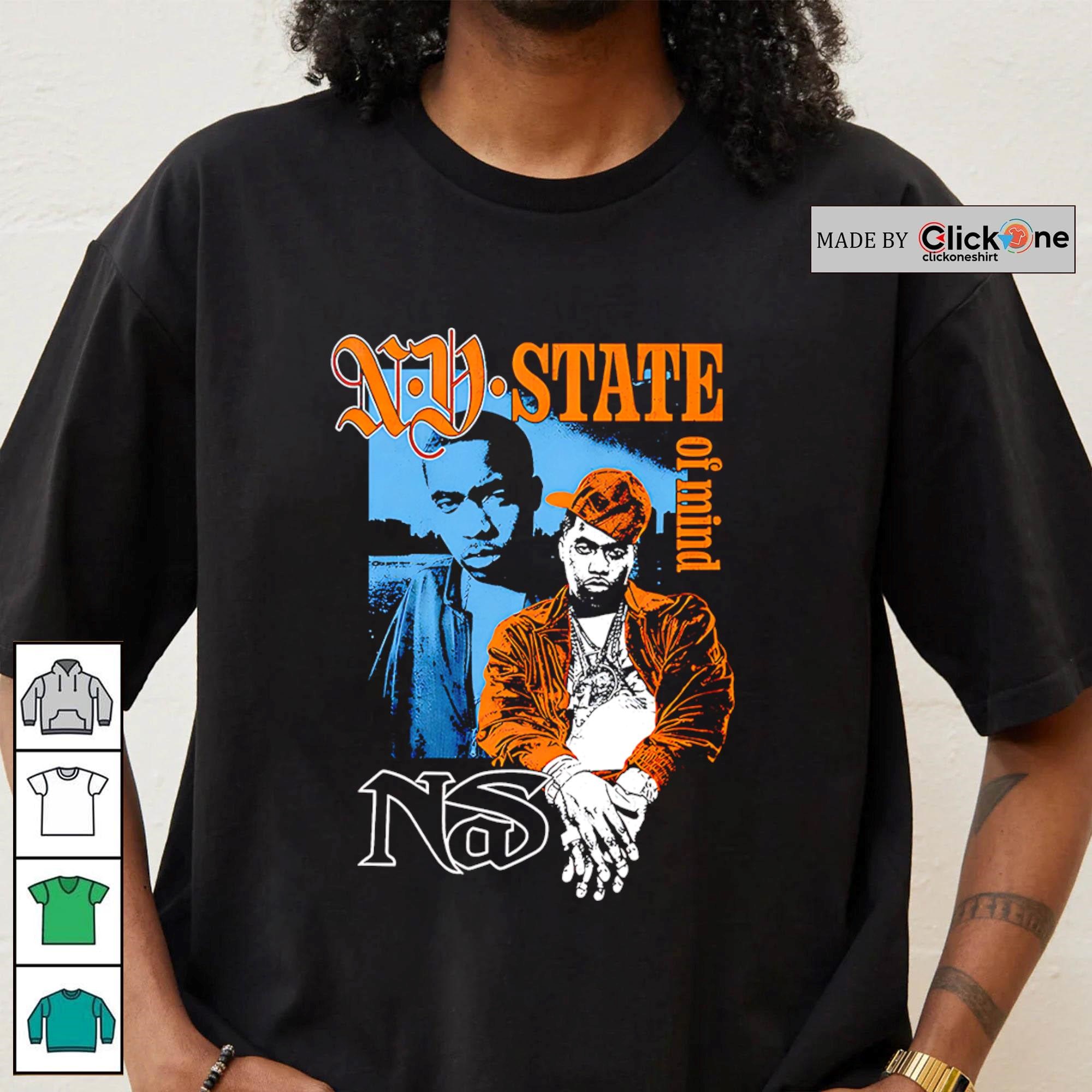 N.Y. State of mind Nas graphic retro shirt, hoodie, sweater