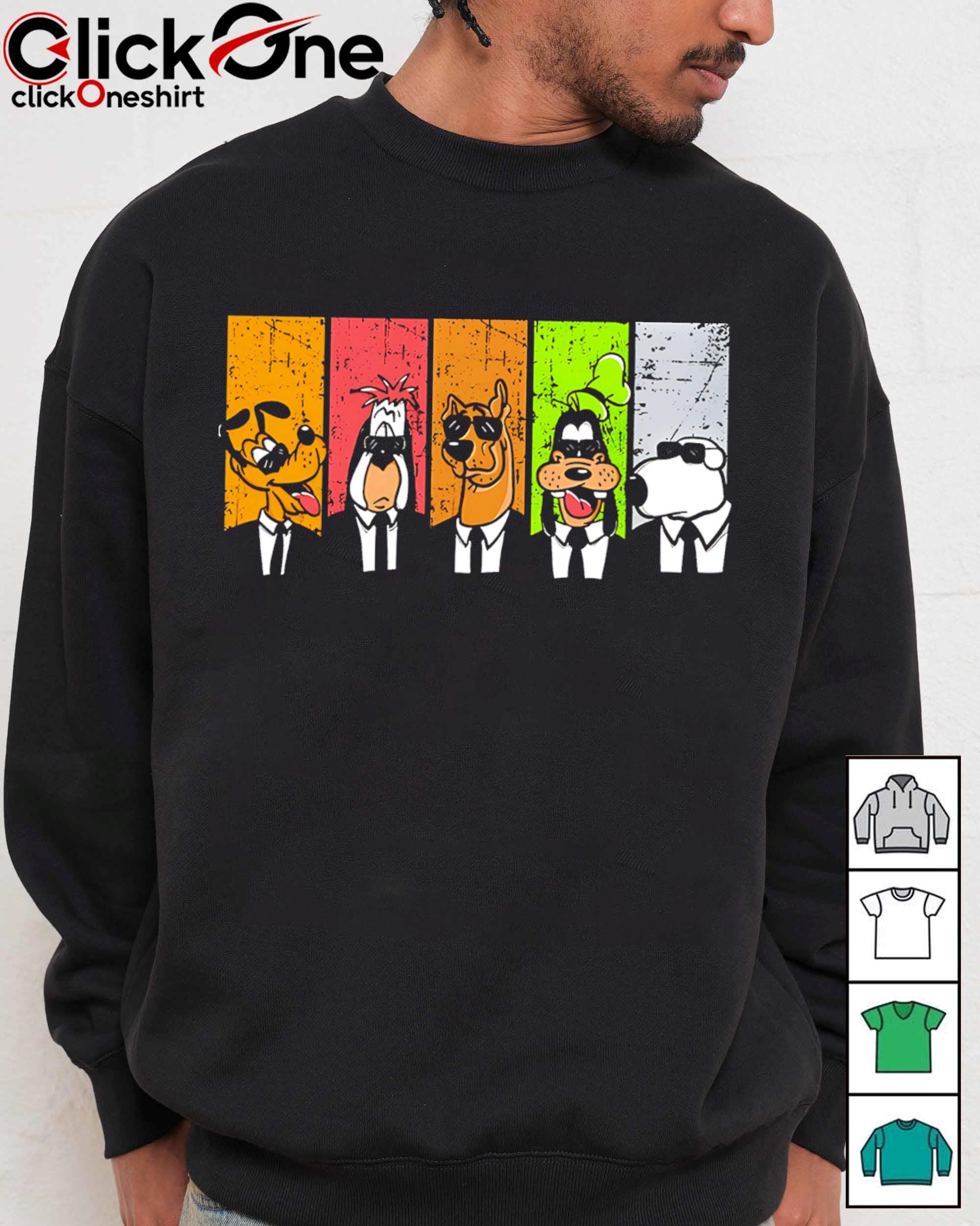 Reservoir dogs cartoon characters shirt, hoodie, sweater
