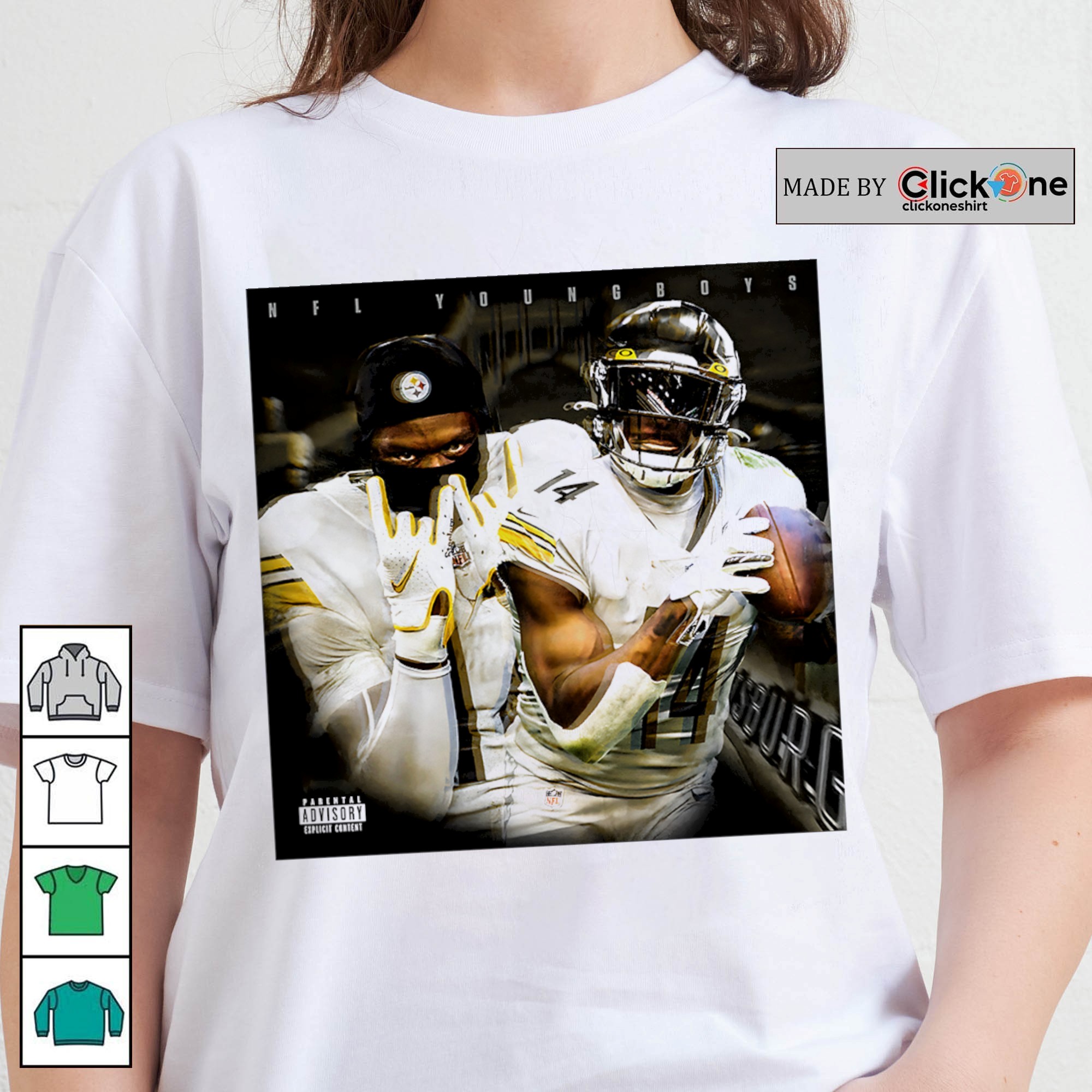 DK Metcalf and George Pickens NFL youngboys graphic shirt, hoodie