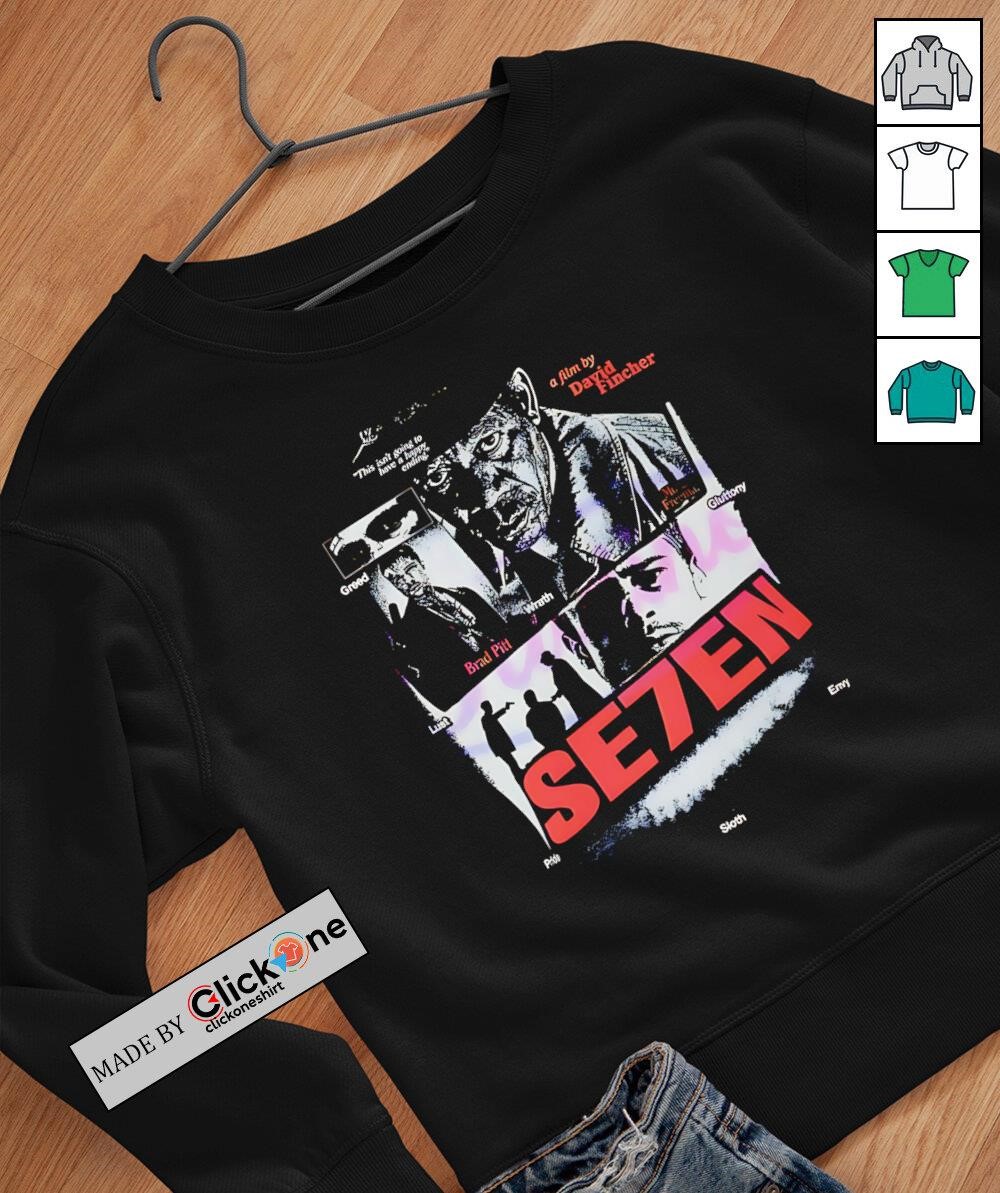 Se7en Brad Pitt Morgan Freeman shirt, hoodie, sweater, longsleeve