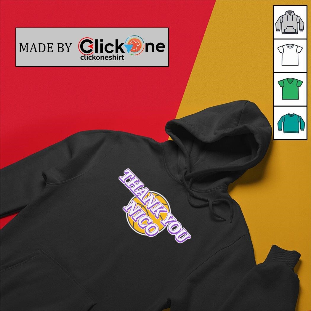 Thank you Nico Los Angeles Lakers shirt, hoodie, sweater