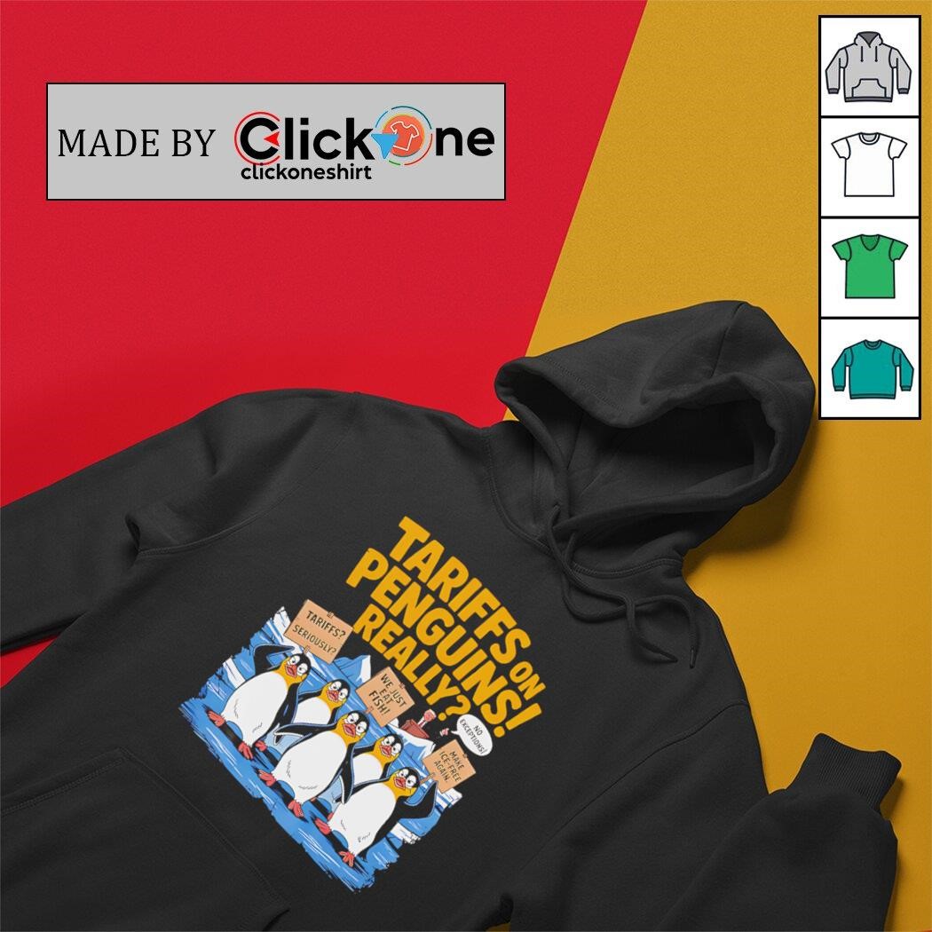 Tariffs on penguins really anti Trump tax shirt, hoodie, sweater,  longsleeve and V-neck T-shirt