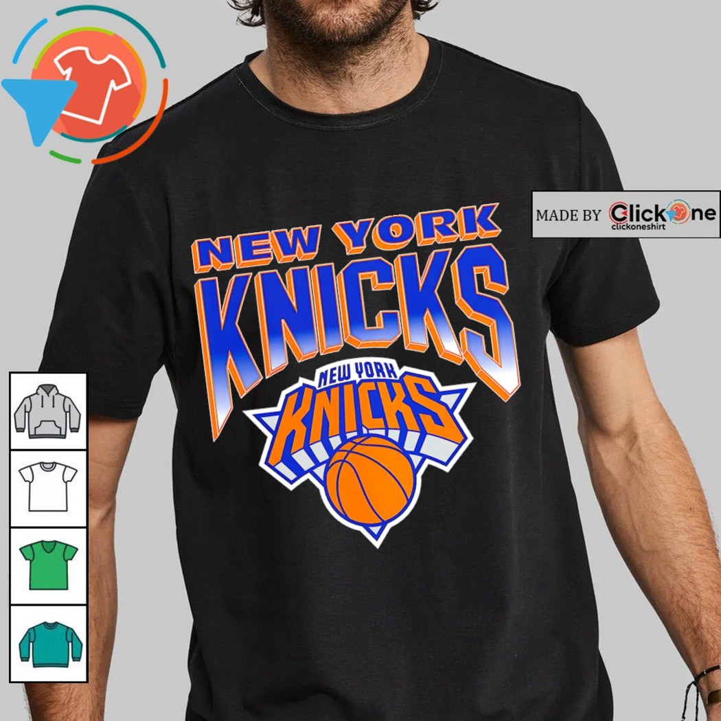 New York Knicks basketball block front logo T-shirt, hoodie, sweater,  longsleeve and V-neck T-shirt, image size:1050x1050