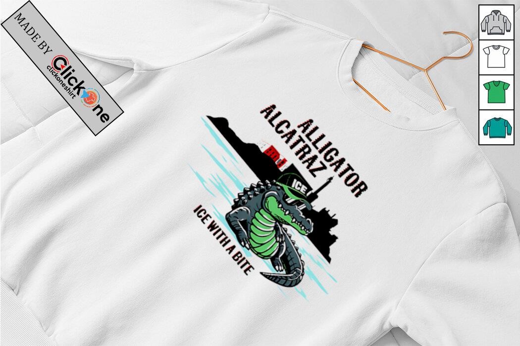 Retro Alligator T-Shirt Herren - Everglades Florida Design In Marineblau