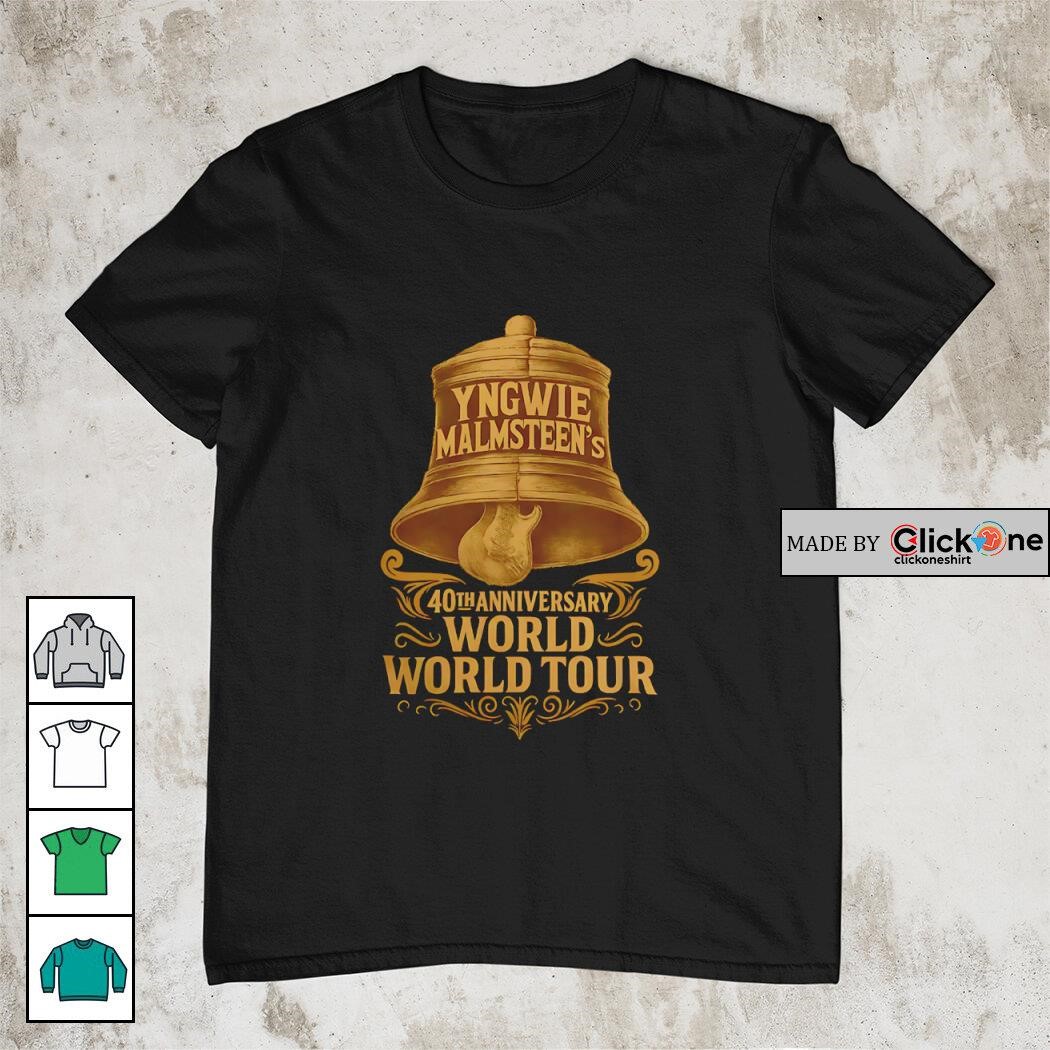 【新品未開封】イングヴェイ Yngwie 40周年 Tシャツ　 XL 40th Yngwie Malmsteen 40th anniversary World Tour shirt, hoodie