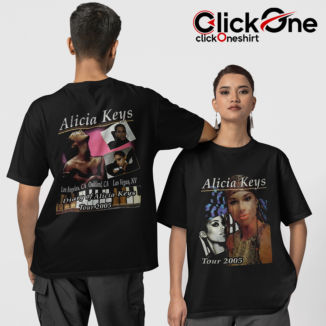 Alicia Keys Diary Tour 2005 Two-sided T-shirt, hoodie