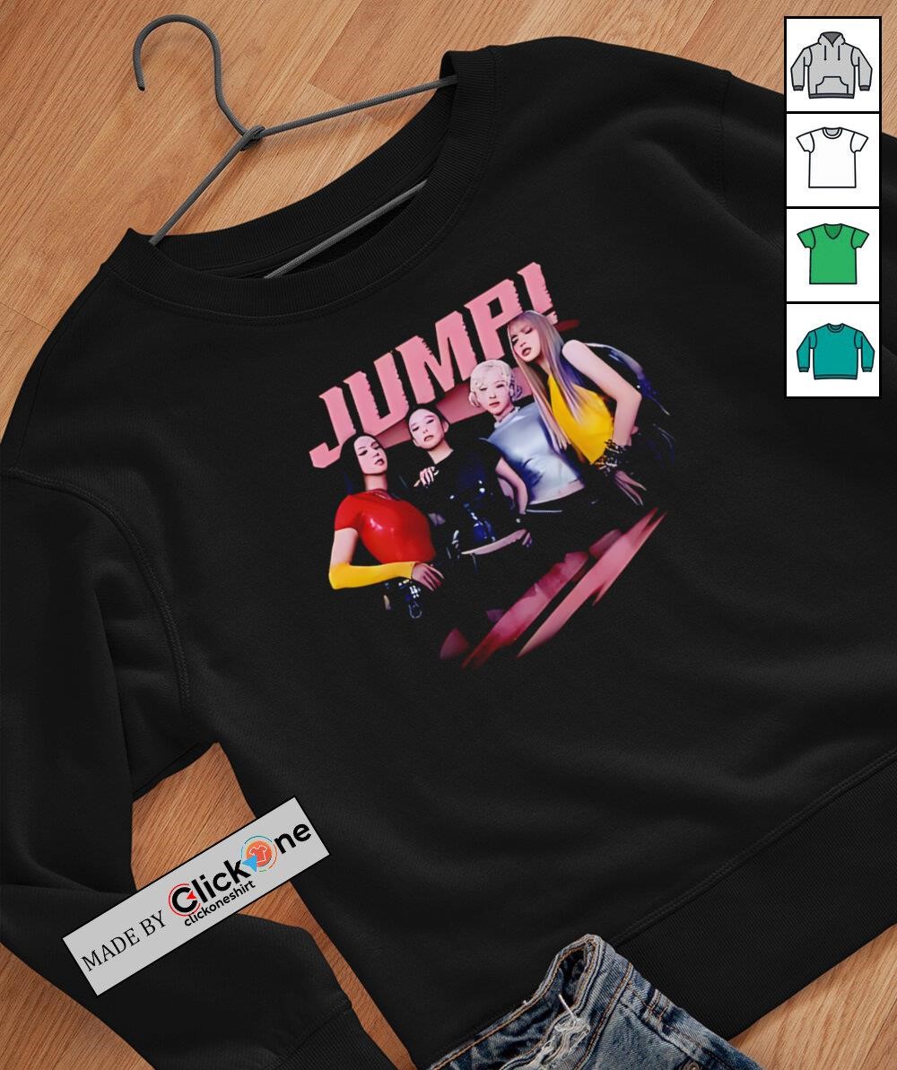 blackpink JUMPクロップドTシャツ Lサイズ グレー クロップドTシャツ（BLACK）