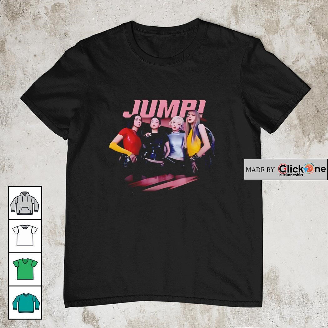 blackpink JUMPクロップドTシャツ Lサイズ グレー クロップドTシャツ（BLACK）