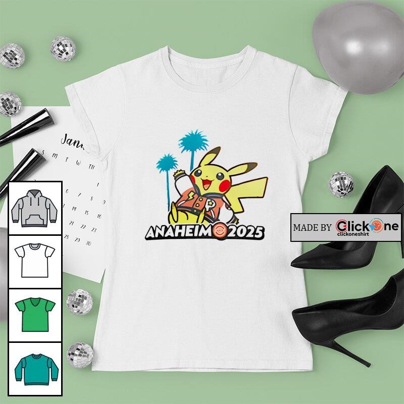 Pikachu Pokémon world championships 2025 Anaheim shirt