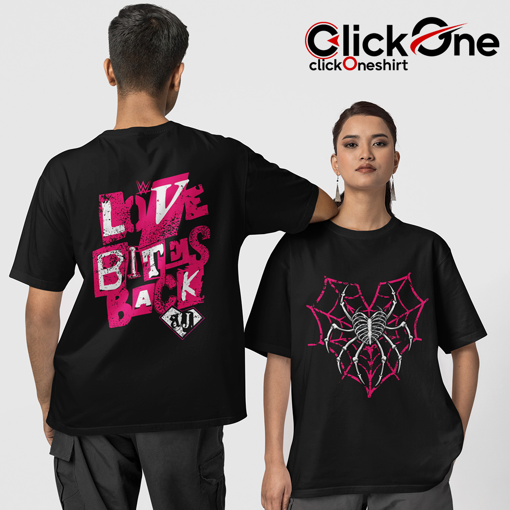 AJ Lee Love Bites Back Two-sided T-shirt, hoodie, sweater, longsleeve and  V-neck T-shirt, image size:1050x1050