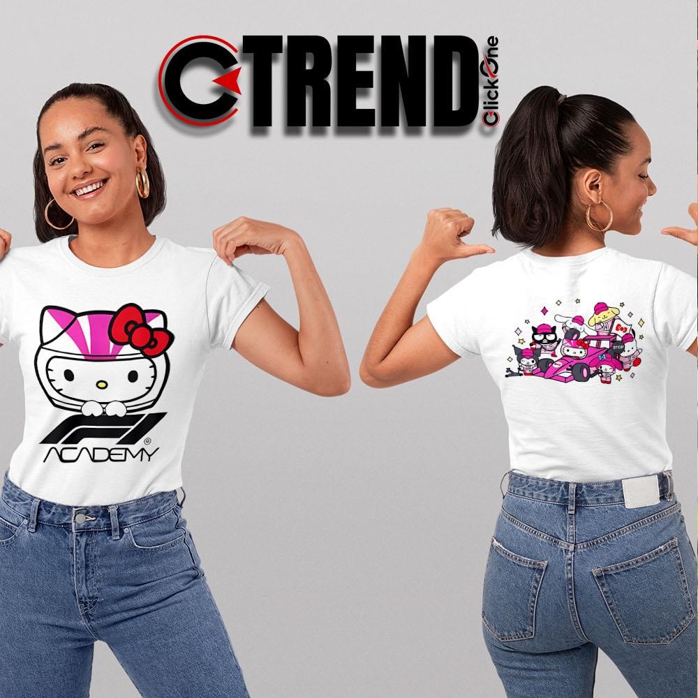 F1 Academy X Hello Kitty two-sided T-shirt, hoodie, sweater