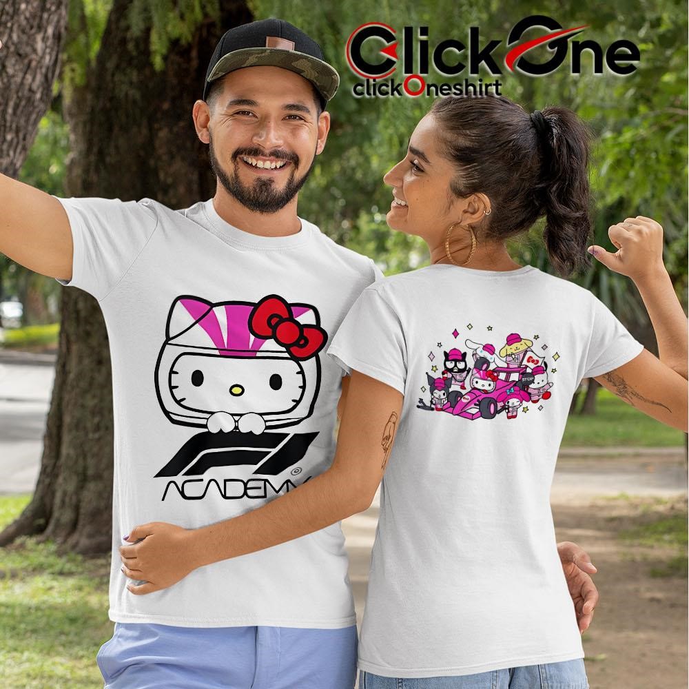 Hello (￣-￣)ゞ② F1 Academy X Hello Kitty two-sided T-shirt, hoodie, sweater