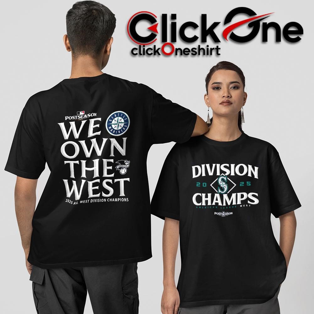 Seattle Mariners Navy 2025 we own the west AL West Division