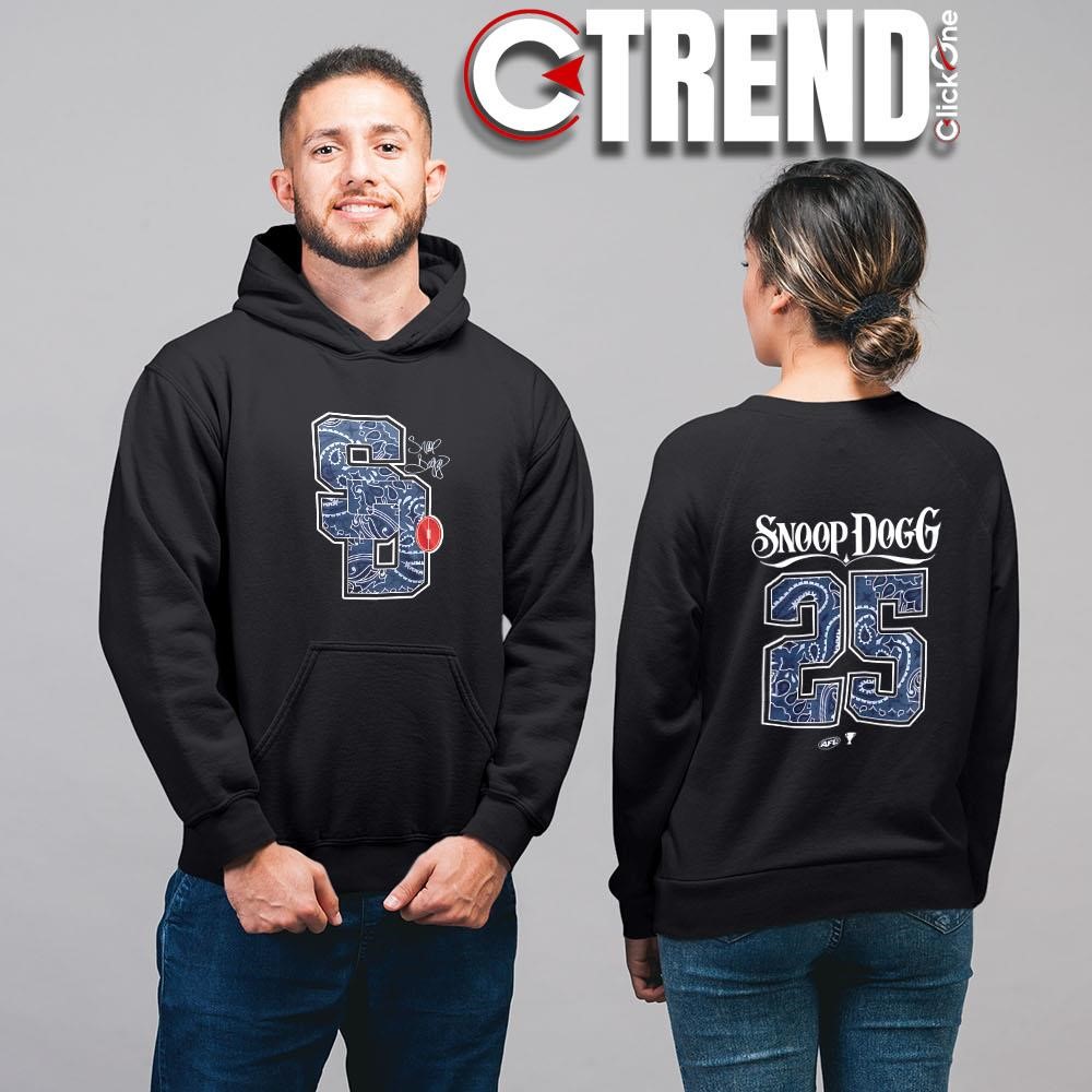 Snoop Dogg AFL Grand Final 2025 signature two-sided T-shirt