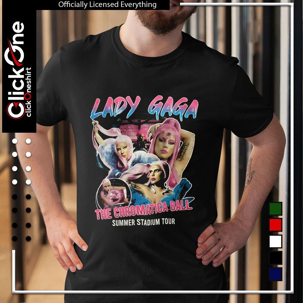 Lady Gaga The Chromatica Ball Tシャツ L Lady Gaga the chromatica ball summer stadium tour shirt