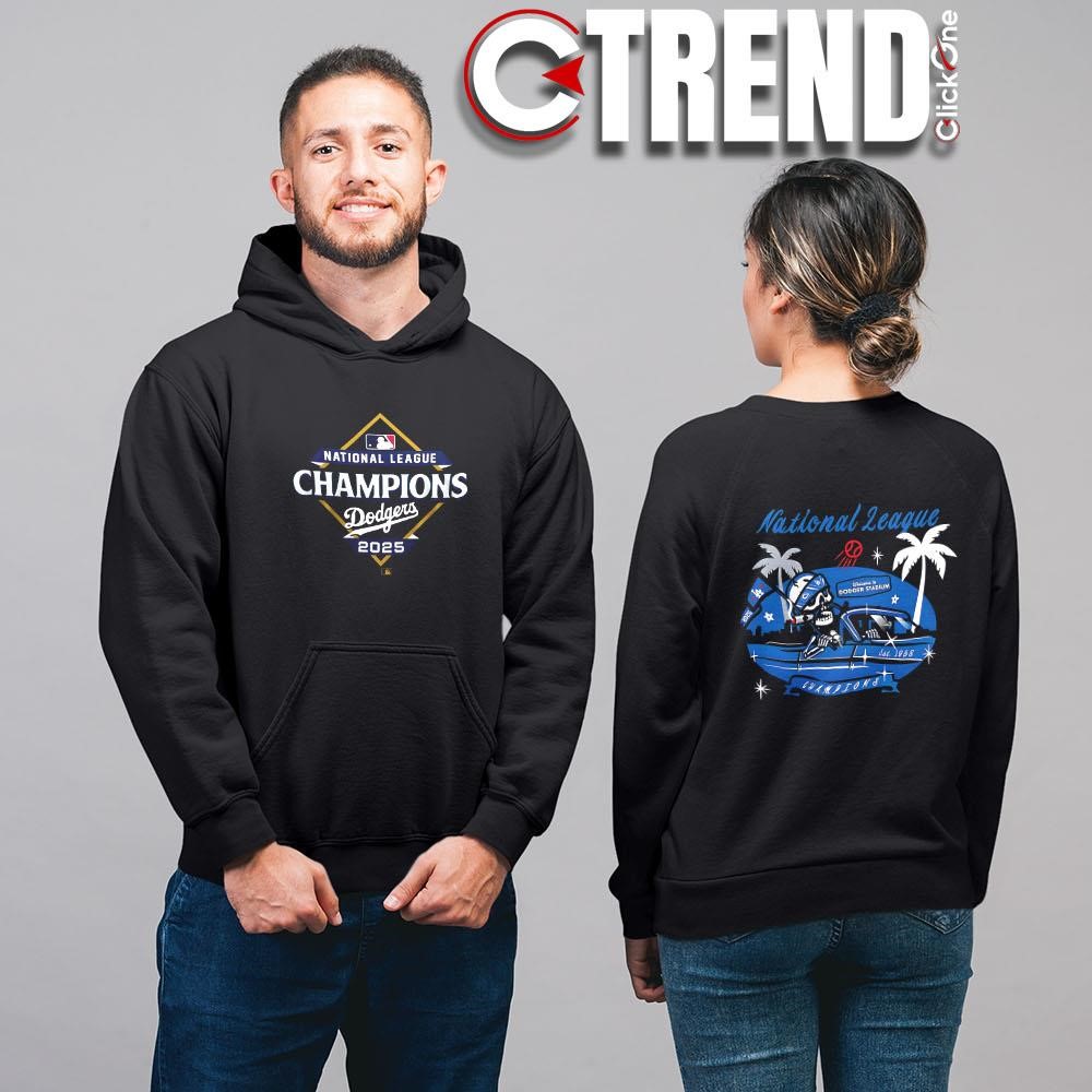 Los Angeles Dodgers 2025 National League Champions skelenton two