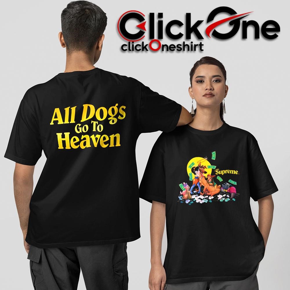 トップス Supreme All Dogs Go To Heaven Tee \"Black Supreme All Dogs Go To Heaven Tee Black Men's - FW25 - US