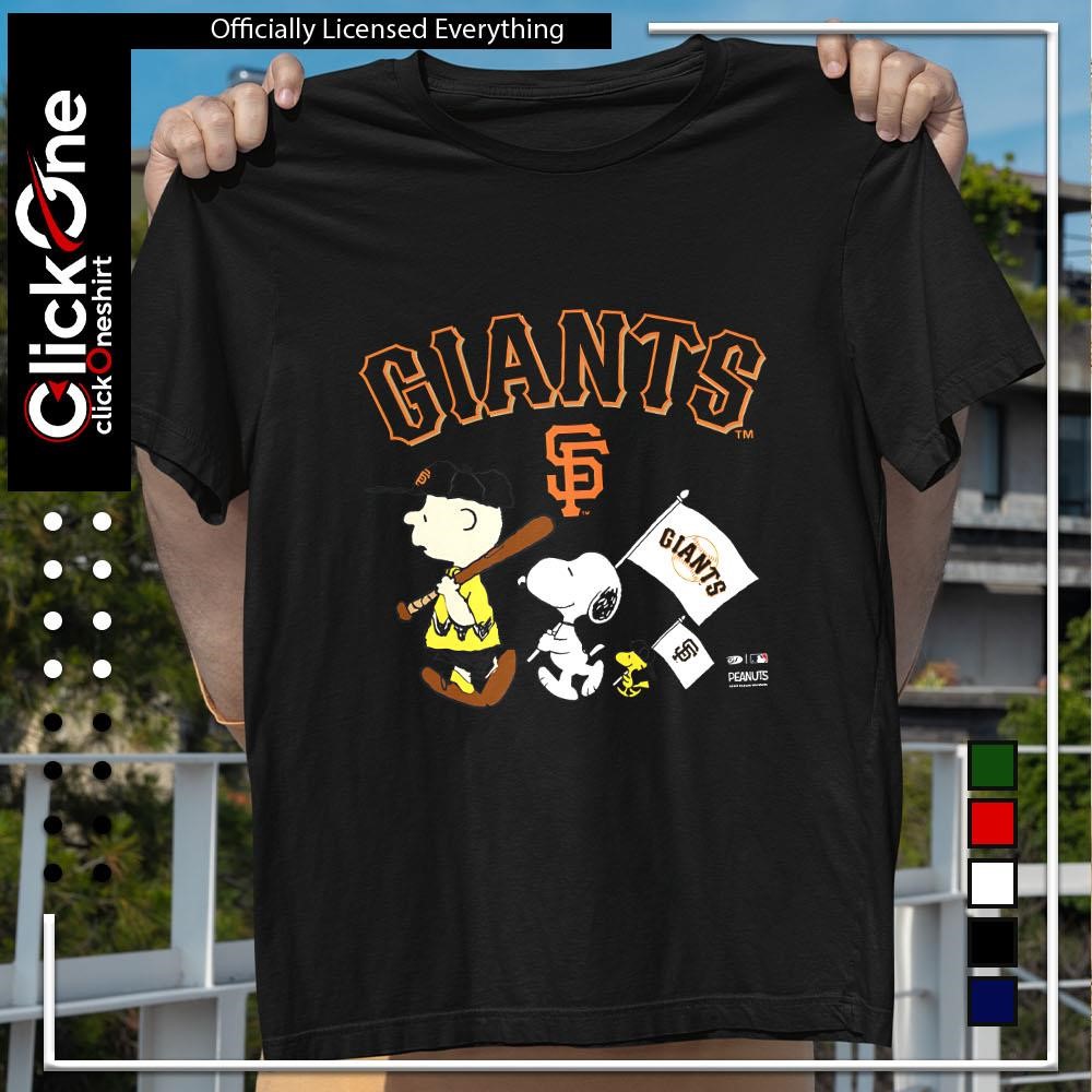 The Peanuts Snoopy San Francisco Giants flag shirt, hoodie