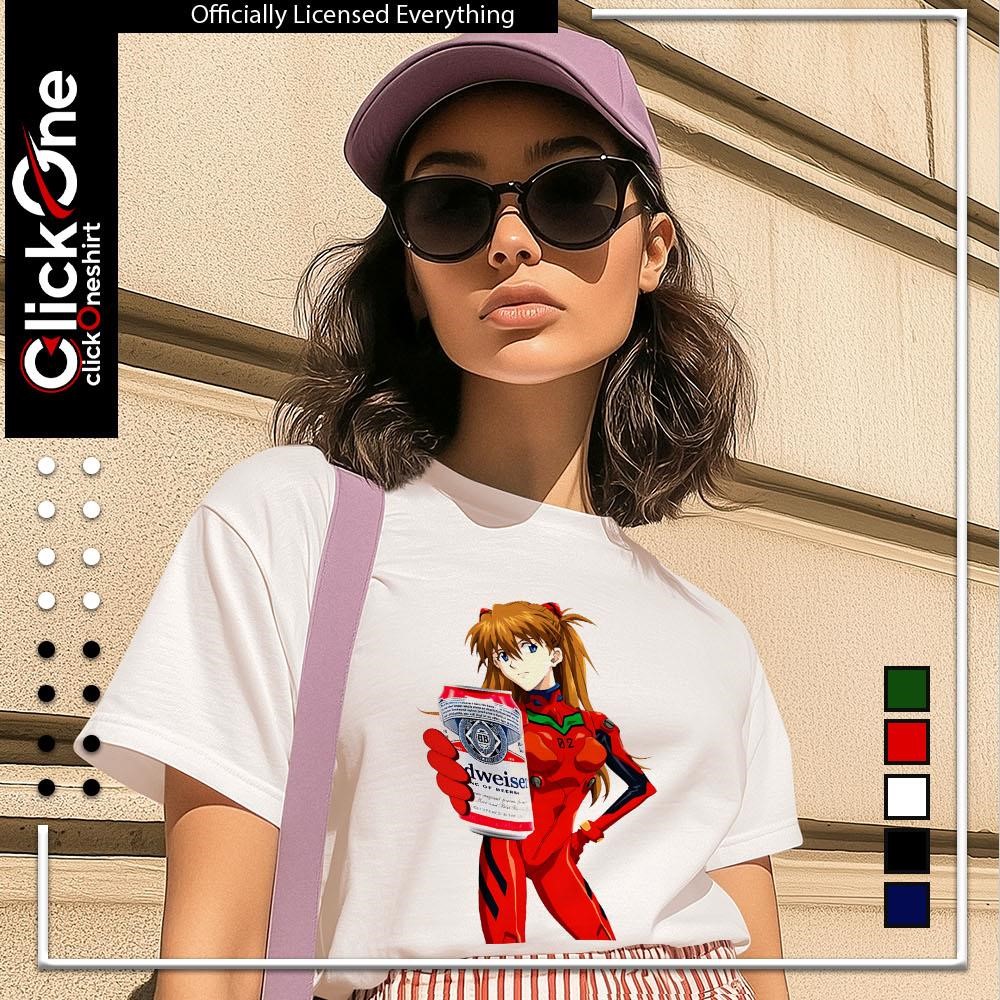 Asuka X Bud Neon Genesis Evangelion anime shirt, hoodie, sweater