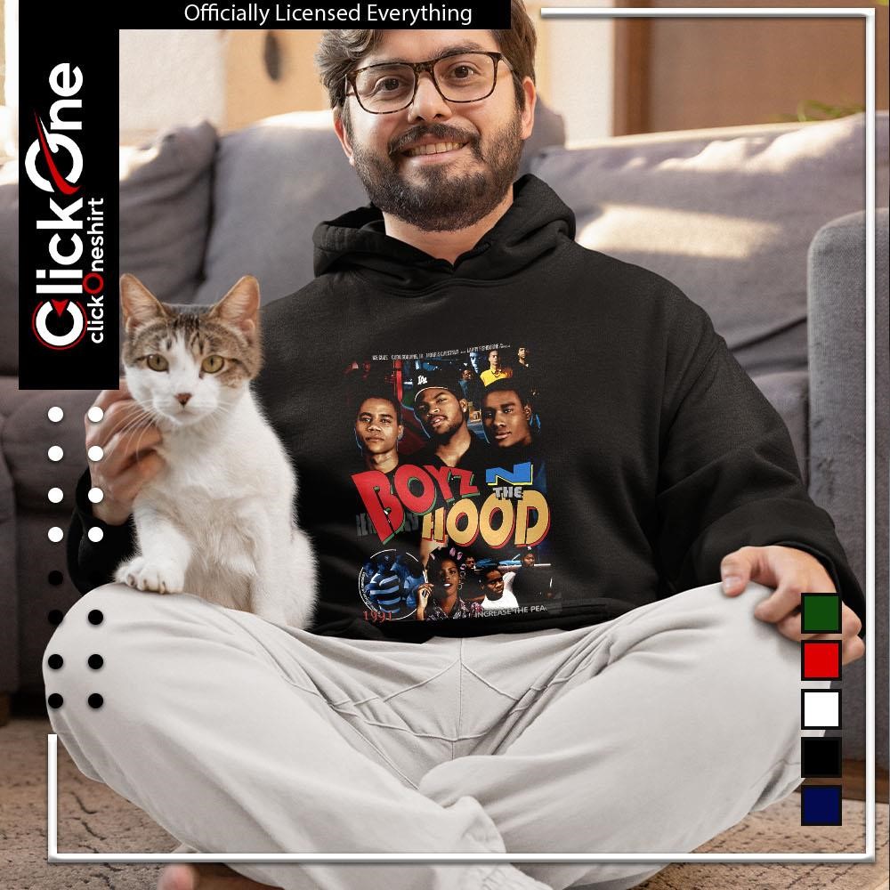 Boyz n the Hood 1991 Ice Cube Cuba Gooding Jr Morris Chestnut Larry  Fishburne retro shirt, hoodie, sweater, longsleeve and V-neck T-shirt, image size:1000x1000