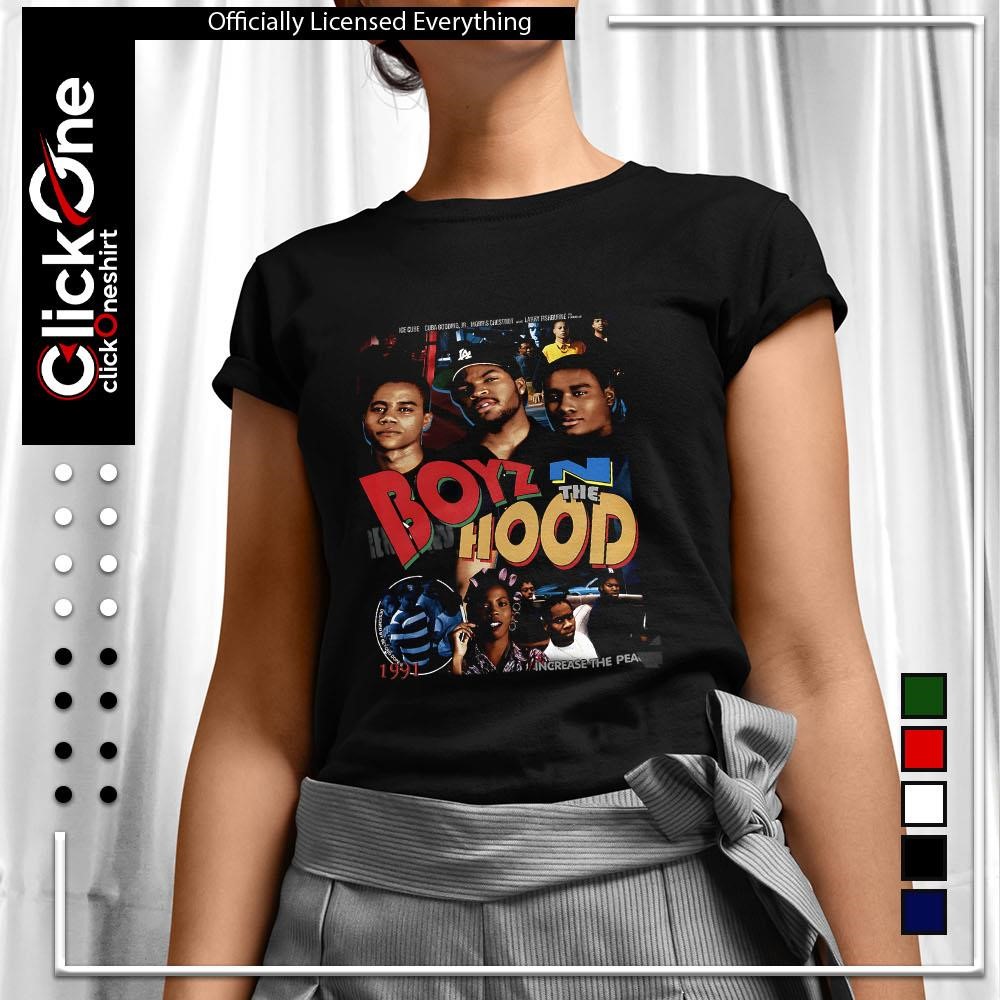 Boyz n the Hood 1991 Ice Cube Cuba Gooding Jr Morris Chestnut Larry  Fishburne retro shirt, hoodie, sweater, longsleeve and V-neck T-shirt, image size:1000x1000
