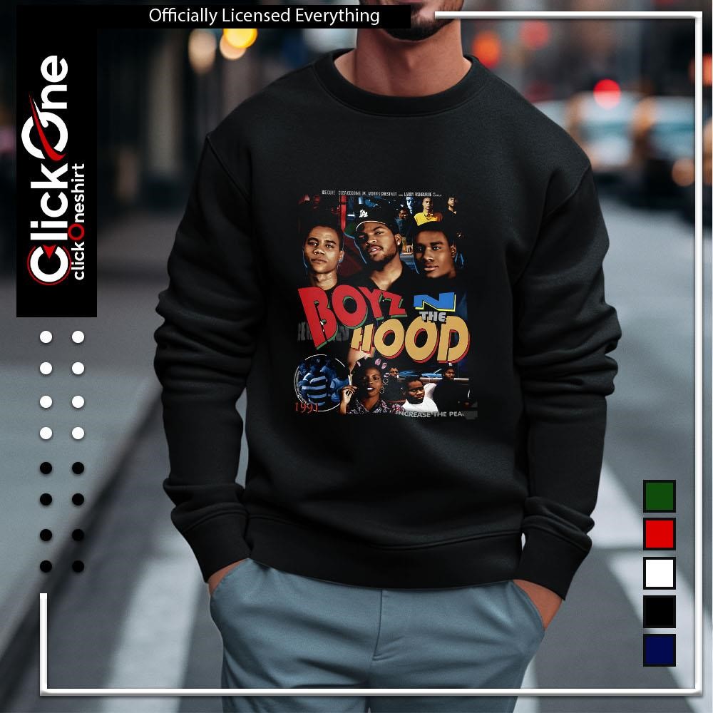 Boyz n the Hood 1991 Ice Cube Cuba Gooding Jr Morris Chestnut Larry  Fishburne retro shirt, hoodie, sweater, longsleeve and V-neck T-shirt, image size:1000x1000