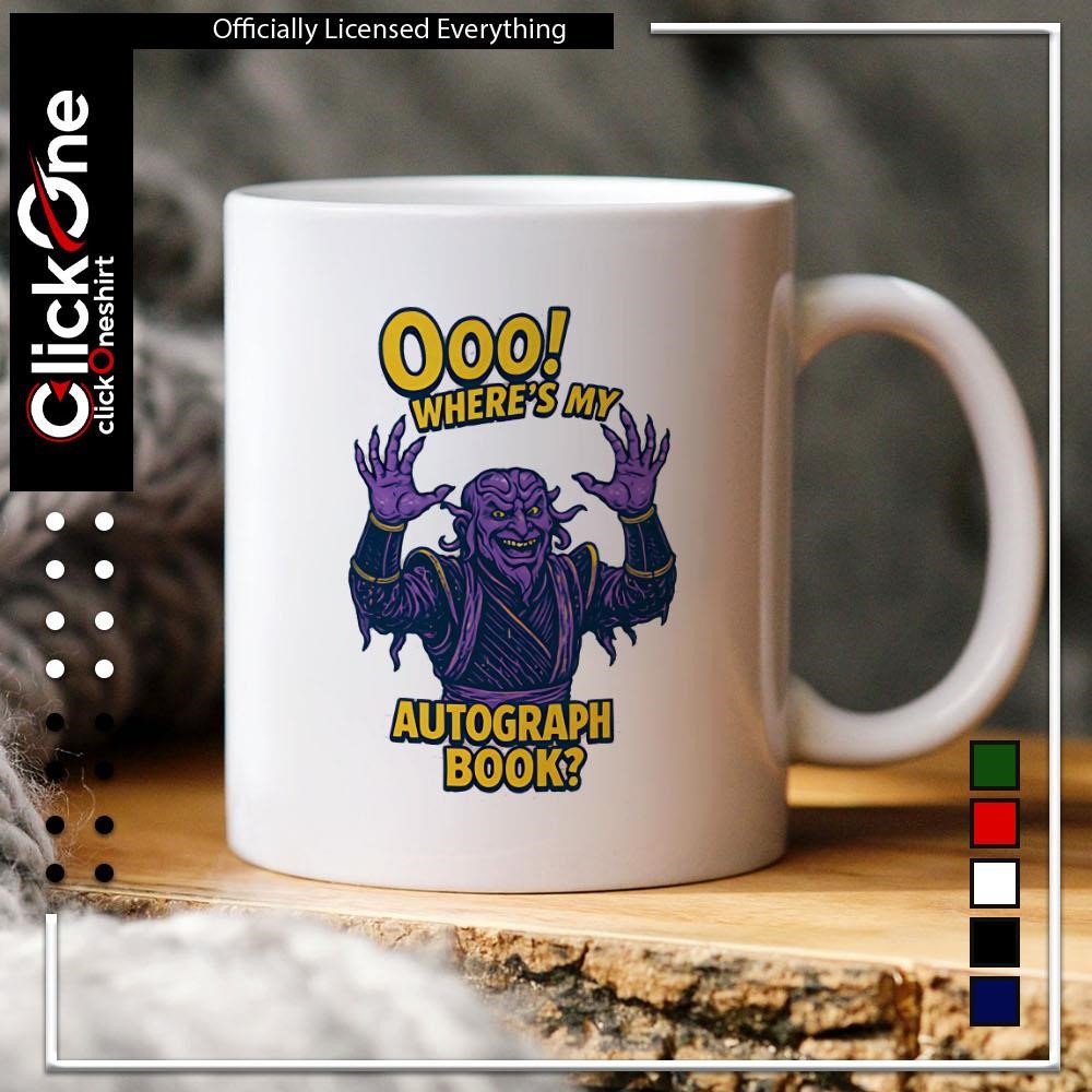 Ivan Ooze where's my autograph book shirt, hoodie, sweater, longsleeve and  V-neck T-shirt, image size:1000x1000