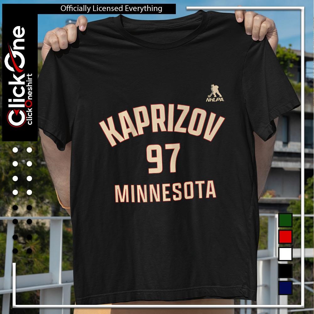 Kirill Kaprizov Minnesota Wild ice hockey name and number 97 shirt