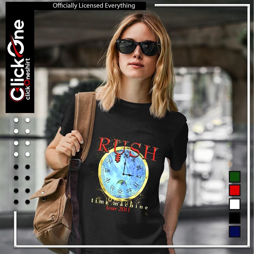 Rush time machine tour 2011 clock shirt, hoodie, sweater