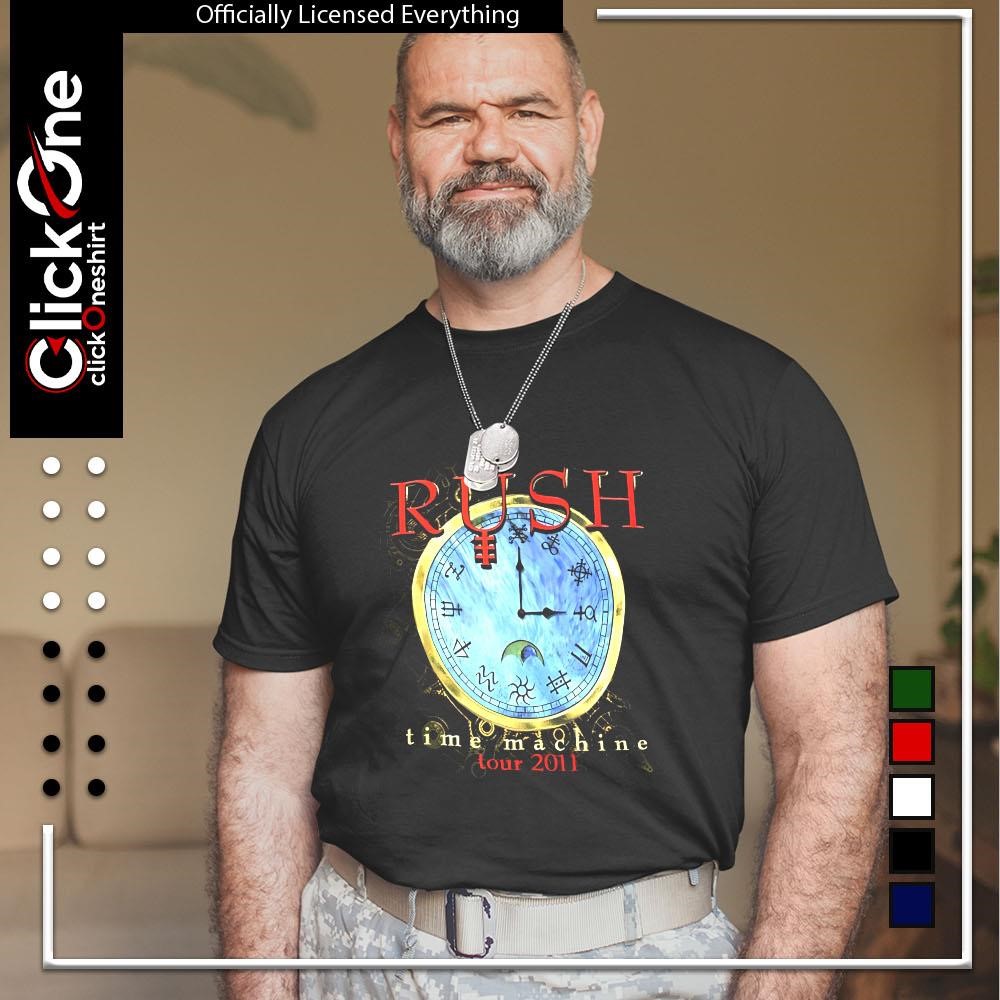 Rush time machine tour 2011 clock shirt, hoodie, sweater