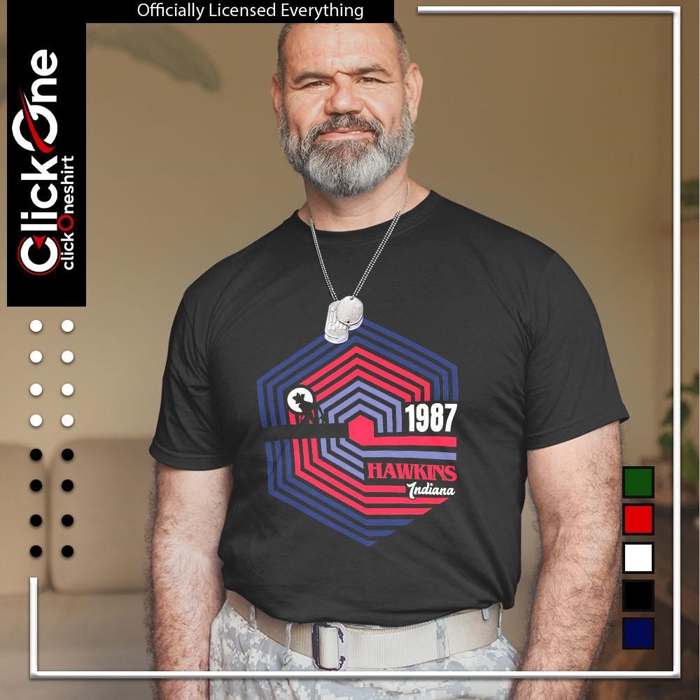 Stranger Things Hawkins '85 T-shirt Vintage Marrone