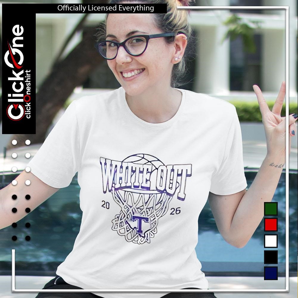 White out Tarleton State Texans basketball 2026 shirt