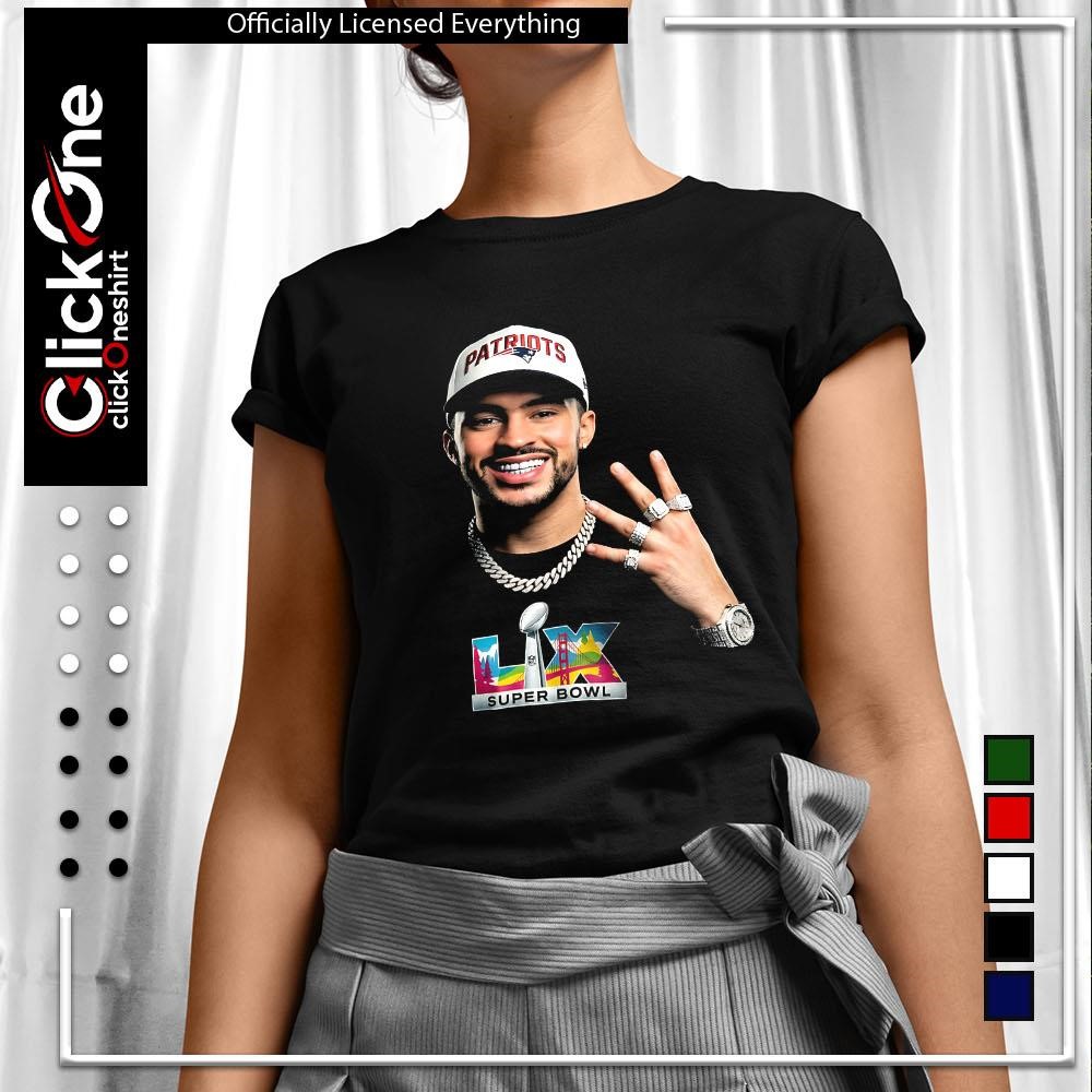 Bad Bunny grillz X New England Patriots Super Bowl 2026 shirt, hoodie ...